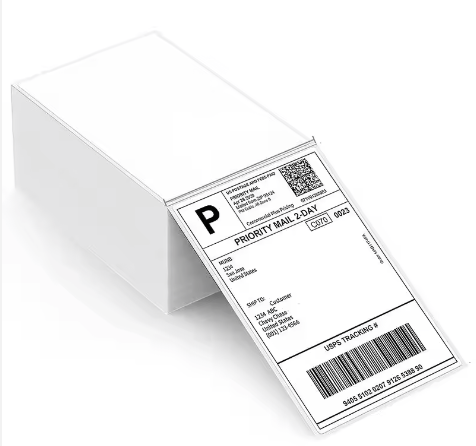 Shipping Label  4" x 6"  (Direct Thermal Fan-Fold)